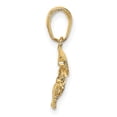 thumbnail image 3 of Auriga Fine Jewelry 10K Yellow Gold Humpback Whale Pendant for Women (L-18 mm, W-20 mm), 3 of 6
