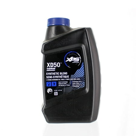 Johnson Evinrude New OEM XD50 2 Stroke Synthetic Blend Engine Oil 16oz,