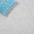 thumbnail image 6 of SAFAVIEH Textural Adrasteia Geometric Area Rug, Grey/Ivory, 6' x 6' Square, 6 of 8