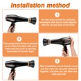 thumbnail image 4 of Unique Bargains 1 Pc Reusable Hair Dryer Diffuser Attachment Black Gold Tone Polycarbon PC, 4 of 5