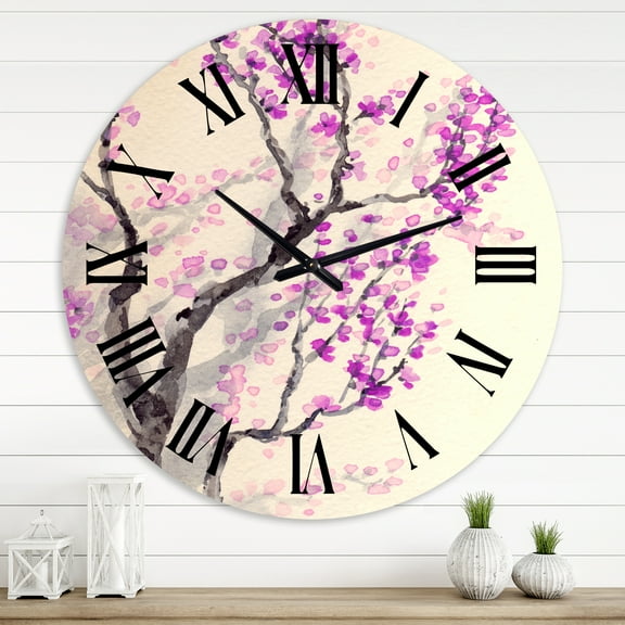 Designart 1 in Quartz Traditional Wall Clock