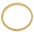 thumbnail image 2 of 14k 7/16 Oversize Florentine Engraved Hinged Bangle Bracelet in 14k Yellow Gold, 2 of 3