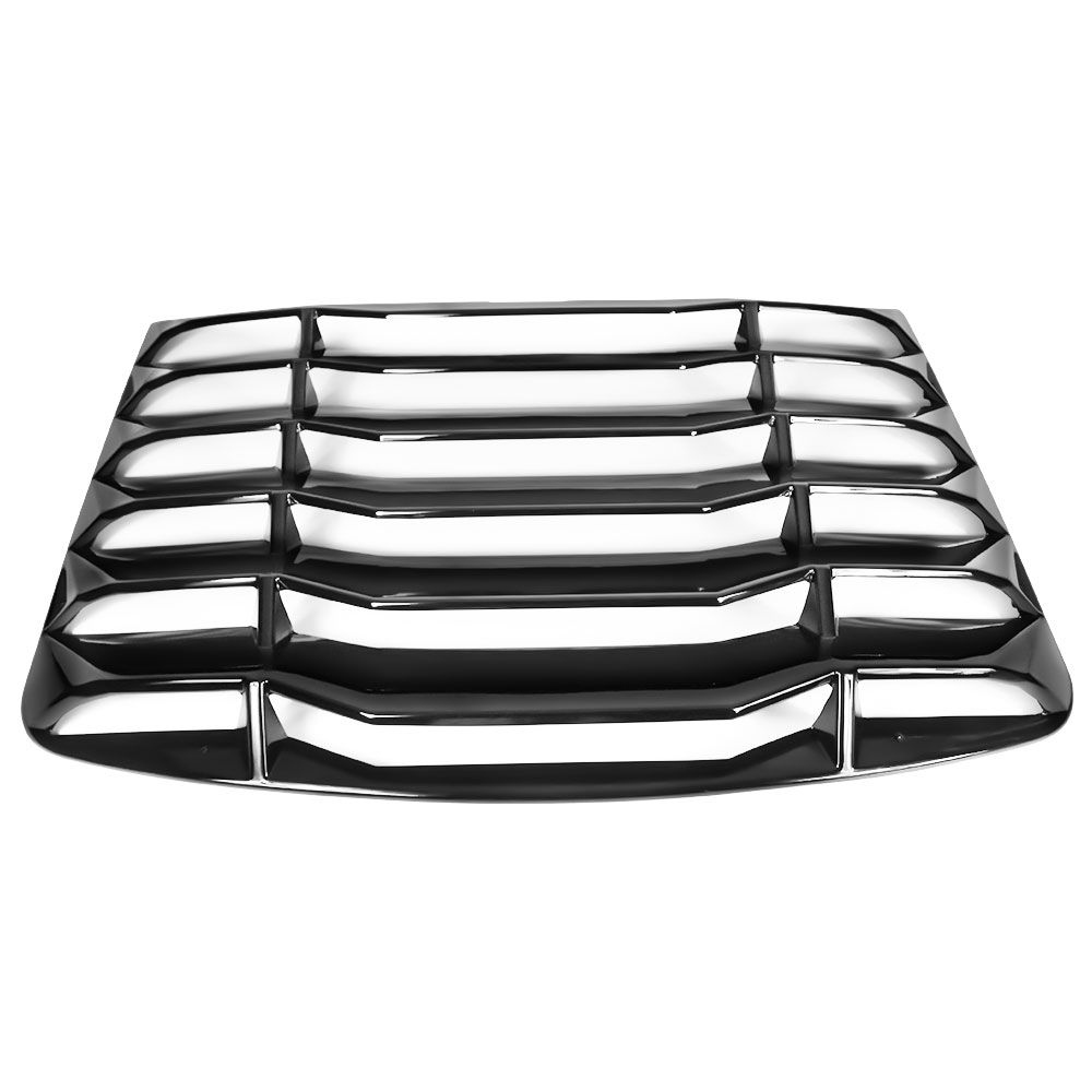 Ikon Motorsports Compatible with 03-08 Nissan 350Z IKON Style Rear Window Louver Sun Shade Cover Windshield Vent - Gloss Black 2003 2004 2005 2006 2007 2008 - image 5 of 9