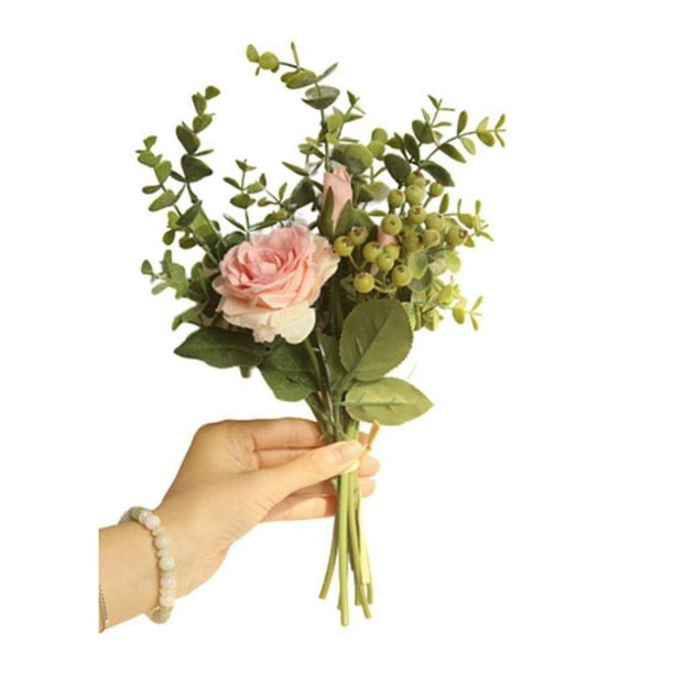 OUSITAID Clearance!Rose Artificial Flowers Silk Flowers with Stems and