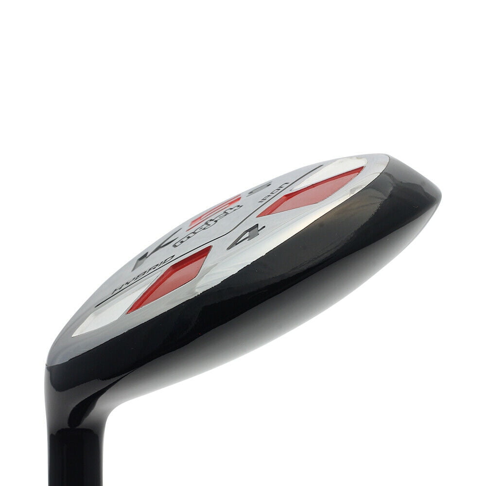 LEFT HANDED Majek Golf Petite Senior Lady (55+ Years) #4 Hybrid New Utility L Lady Flex Club (Petite - 5' to 5'3") with Premium Ladies Arthritic Grip