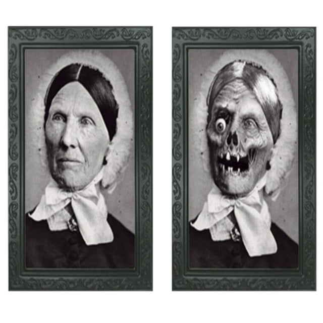 AKEGAMN 3D Ghost Photo Frame Horror Photo Frame Make Face Halloween Party Decoration