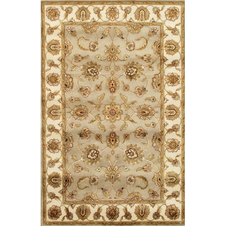 Agra Design Rug - Pasargad Home Agra Collection Hand Knotted Silk and Wool Area Rug