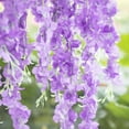 thumbnail image 4 of Paquete de 12 plantas colgantes artificiales JAMW flor de glicinia morada 110 cm, 4 of 5