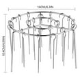 thumbnail image 3 of Air Fryer Rack Round, Air Fryer Skewer Stand, Stainless Steel Hanging Oven Skewers Rack Accessories, With 12 Skewer, Multifunctional Grill for Cooking Kebabs, 3 of 8