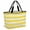 Yellow, variant on Black Striped Beach Bag for Women, Large Breathable Mesh Beach Tote Bag, Modern Simple Monochrome Geometric White Sandproof Lightweight Travel Bags for Vacation Picnic Swimming Pool 15.7"x15.7"x9.1"