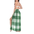 thumbnail image 3 of Women Sarong Wraps Checkered Pattern-e2 Swimsuit Beach Pareo Bikini Coverups Skirt M, 3 of 7