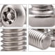 thumbnail image 4 of Tornillos de cabeza segmentada - Pernos Tornillos Torx, Tornillos para máquinas de cabeza redonda, Tornillos de acero inoxidable, M8×25 mm, 10 piezas, 4 of 5