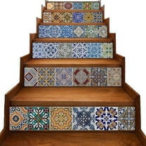 Peel and Stick Tile Backsplash Stair Riser Decals DIY Tile Decals Mexican Traditio pvc9879