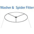 thumbnail image 2 of Urbanest Softback Faux Silk Bell Lampshade – 7" Top x 14" Bottom x 9" Slant Height – Cream Tone – Spider Fitter-Classic Lampshade for Table Lamps, Floor Lamps & Accent Lighting- 1 Piece, 2 of 2