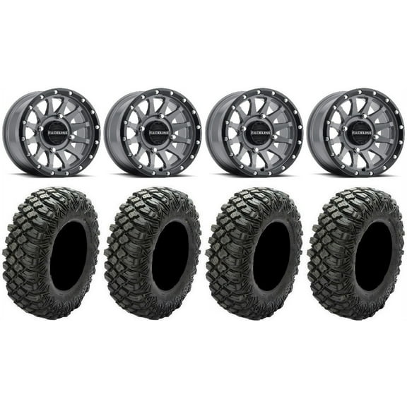 Raceline Trophy 14" Grey Wheels 32" Crawler XG Tires Polaris RZR XP 1000 / PRO XP / Ranger XP 900/1000