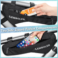 thumbnail image 4 of 1.5l Bolsa Cuadro Bicicleta Bolsa Impermeable Xtellar negro, 4 of 4