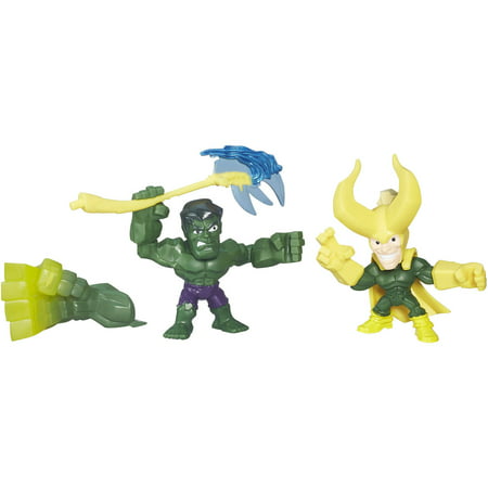 Marvel Super Hero Mashers Micro Hulk and Loki 2 Pack