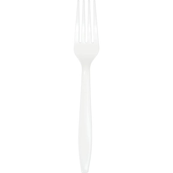 Creative Converting 010460 White Plastic Fork 24 Count Pack of 12