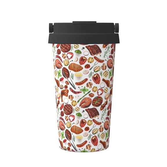 Vsdgher Cooking Bbq Coffee Mug Pobtable To Stainless Steel Coffee Tumbler Coffee Cups with Lids Thermos for Hot and Cold Drink