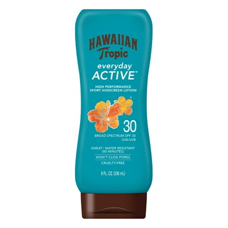 Hawaiian Tropic Everyday Active Lotion Sunscreen SPF 30, 8 oz