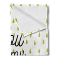 thumbnail image 2 of Saying Soft Flannel Fleece Throw Blanket, Sunshine Words Inspiration Print Colorful Raindrops on Background, Cozy Plush for Indoor and Outdoor Use, 50" x 60", Mustard White, by Ambesonne, 2 of 5