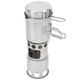thumbnail image 3 of Camping Cookware Set, Windproof Outdoor Cook Kit Prevent Slipping Stainless Steel  for Backpacking for Riding, 3 of 7