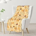 thumbnail image 2 of Chihuahua Blanket Gifts - 40x50 Inches Cute Throw Blanket for Kids & Adults - Light Orange Soft Fuzzy Blankets for Couch, Sofa, 2 of 6