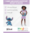 thumbnail image 5 of Disney Lilo & Stitch Little Girls T-Shirt and French Terry Shorts Outfit Set Little Kid to Big Kid, 5 of 5