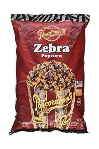Popcornopolis Zebra Popcorn, 24 Oz
