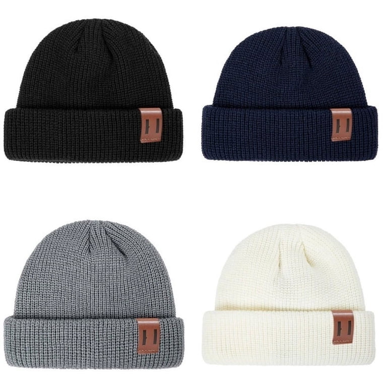 GRNSHTS Mens Mini Short Fisherman Beanie Hat Winter Ribbed Docker