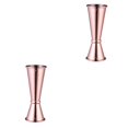 thumbnail image 2 of Matsuzay Coctelera doble de acero inoxidable, vaso medidor de 30ml/60ml, herramienta de medición Jigger, dispositivo de barra, suministros para fiestas, color cobre 2piezas Matsuzay CBP001247, 2 of 5