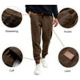 thumbnail image 5 of Mens Corduroy Joggers Pants Casual Cargo Pants Drawstring Elastic Waist Baggy Tapered Sweatpants with Pockets, 5 of 11