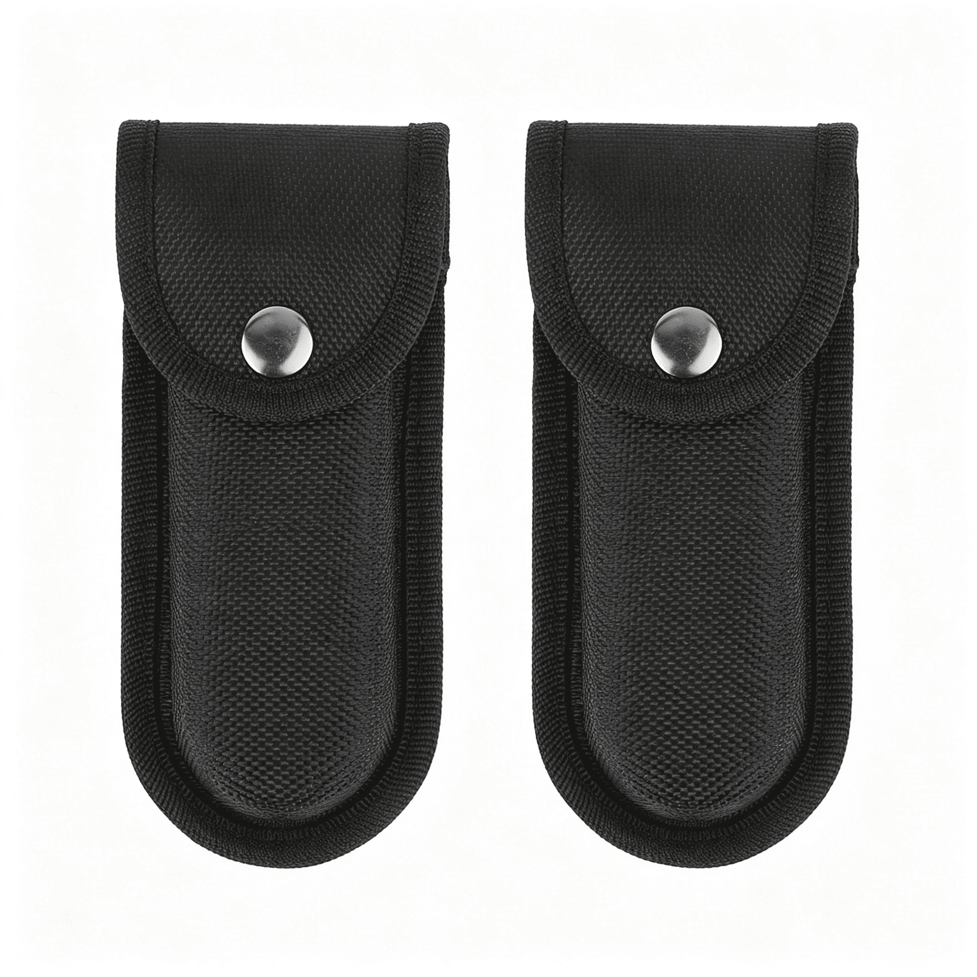 KASIU 2-Pack Nylon Pocket Knife Sheaths for 4.25 Edc Folding Knives Secure Snap and 2.5In Horizontal Or Vertical Belt Loop for Compact Edc Tools Everyday Carry Hiking Camping and Fishing