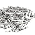 thumbnail image 6 of 100 Pcs 4cm Flat Metal Single Prong Alligator Hair Clips Duckbill Barrettes for Hair Styling and Craft Projects, 6 of 8