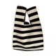 thumbnail image 1 of 3x Bolso De Mano De Punto Para Mujer Bolso De Hombro Informal Liviano Para Mujer Para Vacaciones Trabajo Raya, 1 of 8