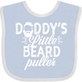 thumbnail image 3 of Inktastic Daddys Little Beard Puller Boys or Girls Baby Bib, 3 of 4