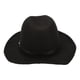 thumbnail image 3 of Sombrero de fieltro Nikou color negro tostado claro con protección solar ala ancha y plana, 3 of 15