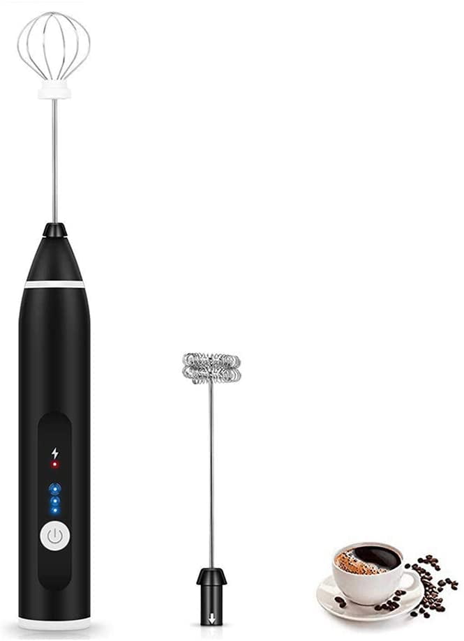 Milk Frother, Handheld Coffee Frother Electric Foam Maker Rechargeable