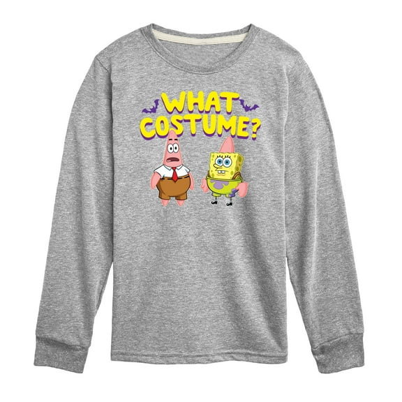 SpongeBob SquarePants - What Costume - Toddler & Youth Long Sleeve Graphic T-Shirt