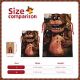 thumbnail image 3 of Pofeuu Five Nights At Freddy'S Print Christmas Gift Bag, Burlap Drawstring Pouch with Kraft Paper Card for Holiday, Party, and Birthday Wrapping-Medium, 3 of 7