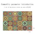 thumbnail image 2 of Simulation Mandala Tile Sticker 3D Self-Adhesive Removable Wall Paper Tile DIY Craft Decoration for Kitchen Bathroom, 2 of 7