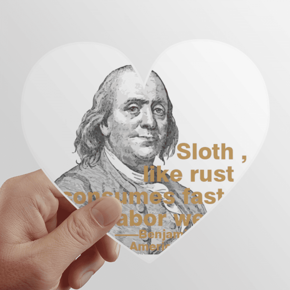 benjan invented my politics heart vinyl sticker bicycle bottle decal