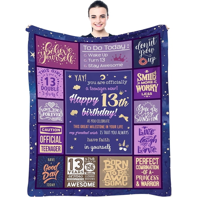 LHSHID 10 Year Old Girl Gift Ideas Blanket Gifts for 10 Year Old Girl 10th Birthday Decorations for Girl 10 Year Old Girl Birthday Gifts Best Gifts for 10 Year Old Girls 30x40in