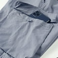 thumbnail image 6 of Diufon Mens Cargo Shorts Solid Color Cotton Outdoor Shorts Zipper Button Down Shorts with Pockets, 6 of 7
