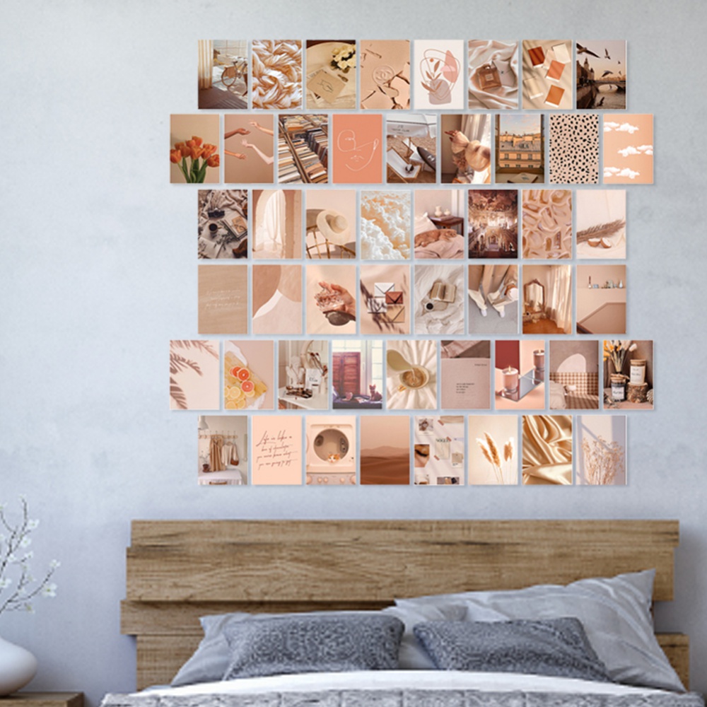 50 Piece Wall Collage Kit Aesthetic Pictures, Photo Wall Collage Kit,  Summer Beach Collage Kit for Wall Aesthetic, Room Decor Collage Kit 4x6  Inch
