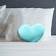 thumbnail image 5 of Cojín decorativo en forma de corazón | Cojín Hort Puffy de terciopelo rosa suave relleno de fibra de poliéster resistente | Cojín decorativo para sofá de sala de estar infantil | Lavable a máqu, 5 of 5