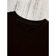 thumbnail image 3 of Women'S Casual Crew Neck T-Shirt with Alphabet Book Pattern - High Stretch Cotton Knit Fabric, Short Sleeve, Regular Fit, Spring/Summer/Fall Versatile Tee, 3 of 6