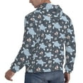 thumbnail image 6 of Wukai Turtle Print Men Hoodies Fleece Sweatshirts Long Sleeve Sweaters Pullover Fall Outfits Winter Clothes-X-Large, 6 of 7