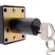 thumbnail image 5 of cerradura para muebles 4.6 x 4.2 x 5.1 cm negro, 5 of 5