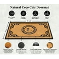 thumbnail image 4 of A1HC First Impression Hand Crafted by Artisans Geneva Monogrammed Entry Doormat For Outdoor Entrance Front Door Mat, 30"X48", 4 of 7